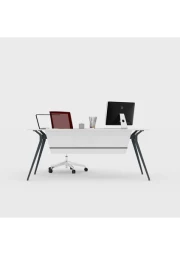 Deep Tekli Etajersiz Masa 140 cm (Lake Beyaz)